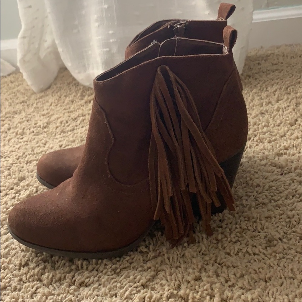 Madden girl fringe booties
